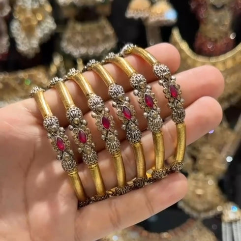 Regal Ruby Antique Bangles